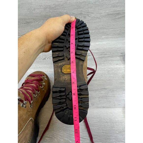 Dexter Women's Bootie Biker Combat Hiking Vintage Heel Boot Suede 7M Brown Shoes - Picture 11 of 11